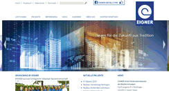 Desktop Screenshot of eigner-bau.com